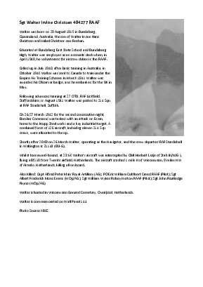 A preview of a PDF biography for Christsen, Walter Irvine